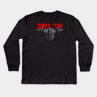 SR-71 Blackbird Kids Long Sleeve T-Shirt